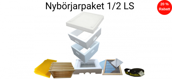 Nybrjarpaket Kupa 1/2 LS 2025 Max ett paket/kund. OBS sprrgaller metall med trram och Hoffmanram i gruppen Nybrjare hos LP:S Biodling AB (100063LP)