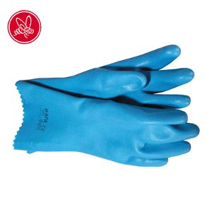 Gummi handske bl u/manchett 8, 6-6 syrafast i gruppen Biodling / Varroa / Skyddsutrustning hos LP:S Biodling AB (105728)