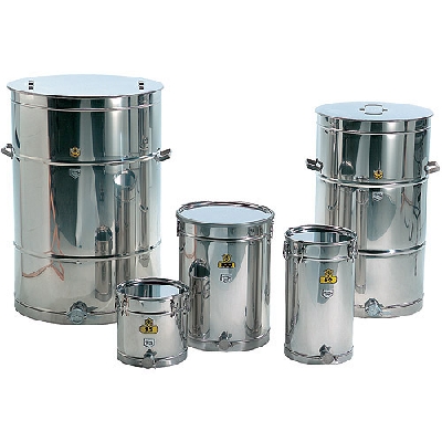 Behllare rostfri 50 kg med konisk botten och 11/2" utlopp lmplig som mellanstation i gruppen Skrd / Frvaring Omrrning Behllare / Behllare / Rostfria Behllare hos LP:S Biodling AB (109410A)