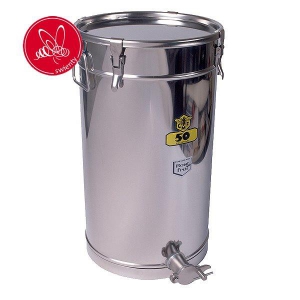 Behllare rf. 50 kg. tttslutan med spnnrem i gruppen Skrd / Frvaring Omrrning Behllare / Behllare / Rostfria Behllare hos LP:S Biodling AB (109411)