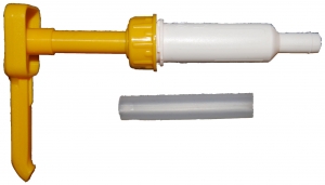 Pump till honungsburk 70 och 82mm lock med hål ingår i gruppen Honungshantering / Pumpar hos LP:S Biodling AB (111058LP)