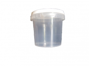 Plastburk 500 gr med lock 744/kart NPA avgift ingår 5952/Pall lock vitt men finns även med transparant i gruppen Burkar Kartong Etiketter / Plastburkar Hinkar hos LP:S Biodling AB (111060ALP)