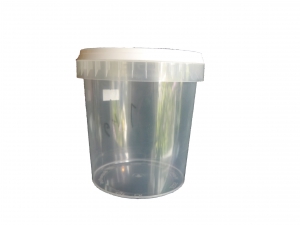 Plastburk 1 kg med vitt lock 118mm NPA avgift ingr lock 118mm 3828st pall 870ml finns ven transparant lock i gruppen Burkar Kartong Etiketter / Plastburkar Hinkar hos LP:S Biodling AB (111060GLP)