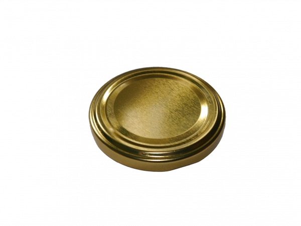 Lock 58 mm. Guld 1600 st/kart BPA fria NPA avgift ingr i gruppen Burkar Kartong Etiketter / Pltlock hos LP:S Biodling AB (111071LP)