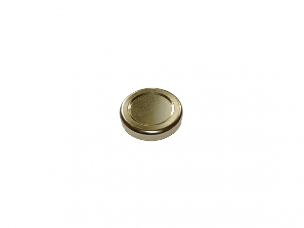 Lock 43mm Guld 3570st/kart BPA fria i gruppen Honungshantering / Emballage / Plåtlock hos LP:S Biodling AB (111072LP)
