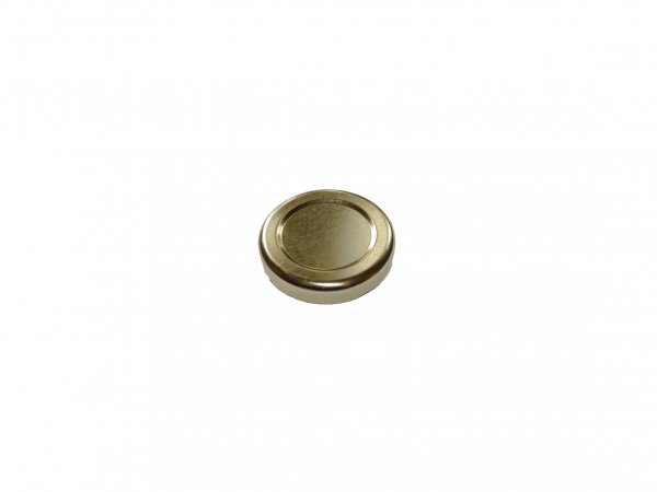 Lock 43 mm. Guld 3100 st/kart BPA Fria NPA avgift ingr i gruppen Burkar Kartong Etiketter / Pltlock hos LP:S Biodling AB (111072LP)