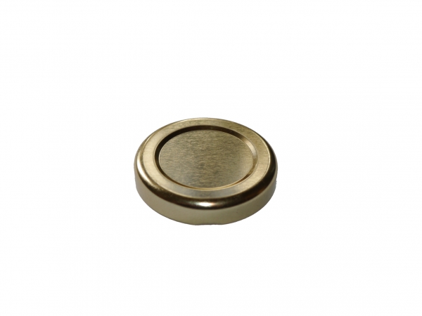 Lock 48 mm. Guld 2700 st/kart BPA Fria NPA avgift ingr i gruppen Burkar Kartong Etiketter / Pltlock hos LP:S Biodling AB (111073LP)