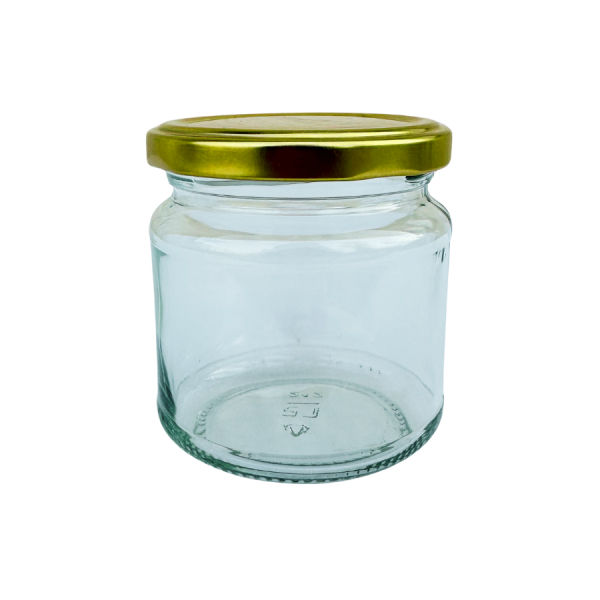 Glas 250 g/212 ml. 3168 st m lock i gruppen Burkar Kartong Etiketter / Glasburkar hos LP:S Biodling AB (111672LP)