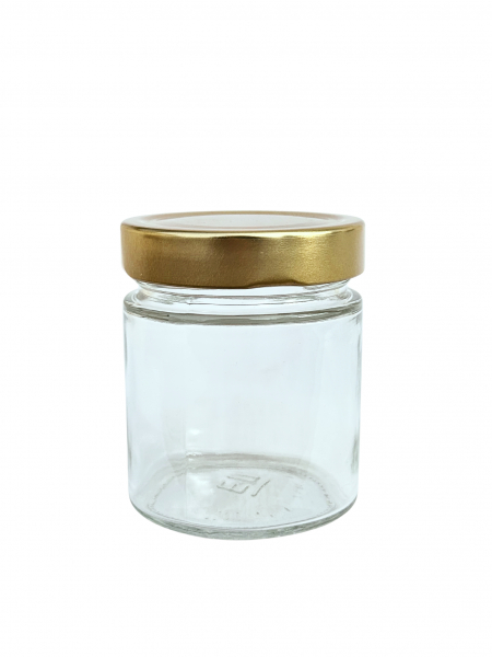 Glas 250 gr/225 ml. 12 st/kart inkl lock DTO 66 mm Guld PBAni NPA avgift ingr i gruppen  hos LP:S Biodling AB (111682ALP)