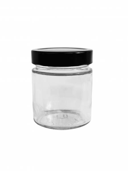 Glas 250 g/225 ml.12 st i kartong m lock DTO i gruppen Burkar Kartong Etiketter / Exklusiva Glas hos LP:S Biodling AB (111682SALP)