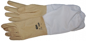 Handske bomull/gul gummi storlek 8 i gruppen Biodling / Skyddskl�der / Handskar Gummi hos LP:S Biodling AB (174-48LP)