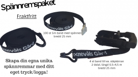 Spnnremspaket, innehller 100 st spnnrem 5 m 4 st spnnrem till slpkrran. Ink eget tryck Fraktfritt