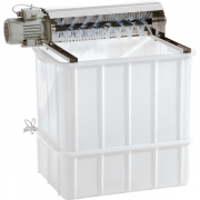 Avtckningsmaskin med borstar