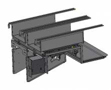 Ramstativ efter slunga pneumatiskt