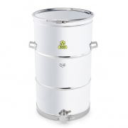 Behllare rf 300 kg sidoutlopp och spnnrem runt locket