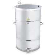 Rostfri behllare dubbelmantlad med elpatron 600kg 6Kw 400V ca 92L dubbelmantel