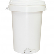 Behllare plast 50 liter med kran