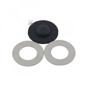 Antidroppventil i gummi svart med 2 st hlskivor rostfria