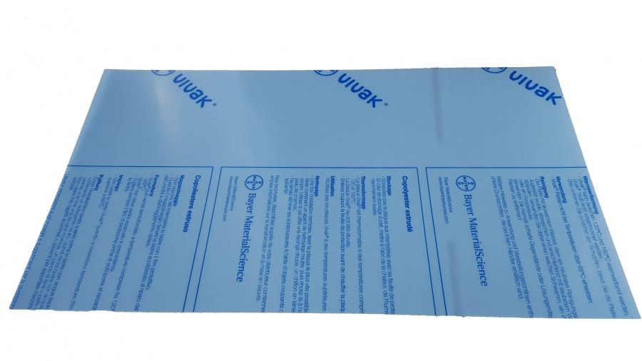 T�ckplast Avl�ggarl�da. till 6-ramars avl�ggarl�da 500x280x0,5mm