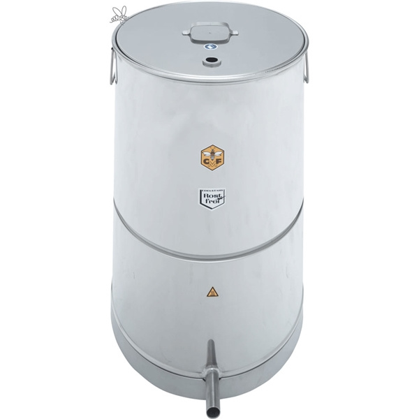 Beh�llare till �ngvaxsm�ltare Rostfri