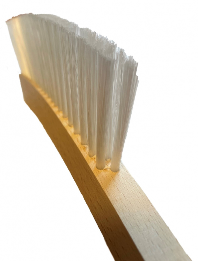 Biborste 2-radig bok nylon Svensktillverkad