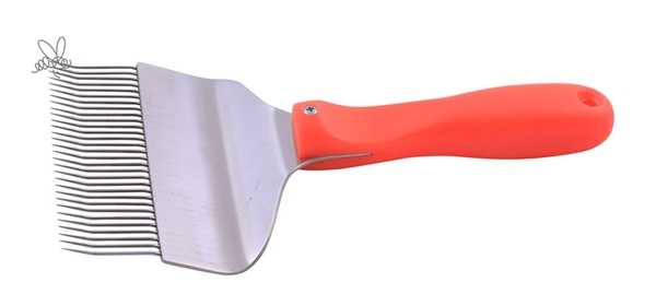 Avt�ckningsgaffel 30 n�lar, orange handtag