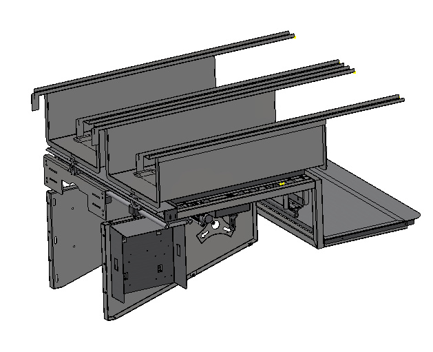 Ramstativ efter slunga pneumatiskt
