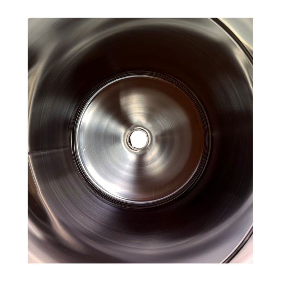 UTS Beh�llare rostfri 50 kg med konisk botten och 11/2" utlopp l�mplig som mellanstation