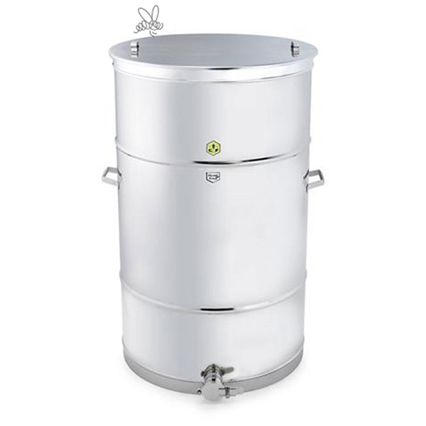 Rostfri beh�llare dubbelmantlad med elpatron 600kg 6Kw 400V ca 92L dubbelmantel