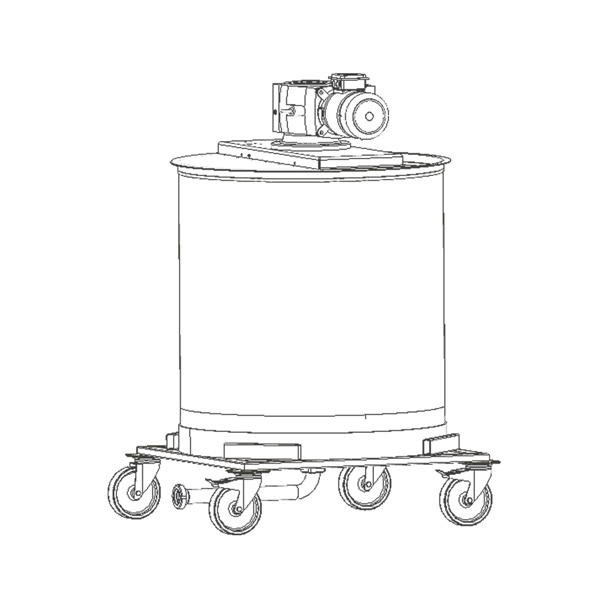 Omr�rare Elektrisk 700L/1000 kg Dubbelmantlad 400V 13 RPM