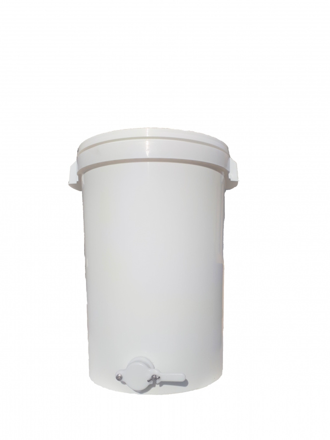 Beh�llare 42,3L / 60 kg med kran, med lock 378 mm. Superfos
