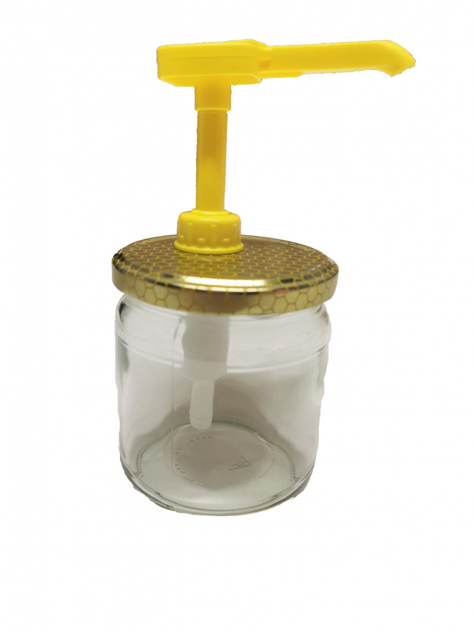 Pump till honungsburk 70 och 82 mm lock med h�l ing�r