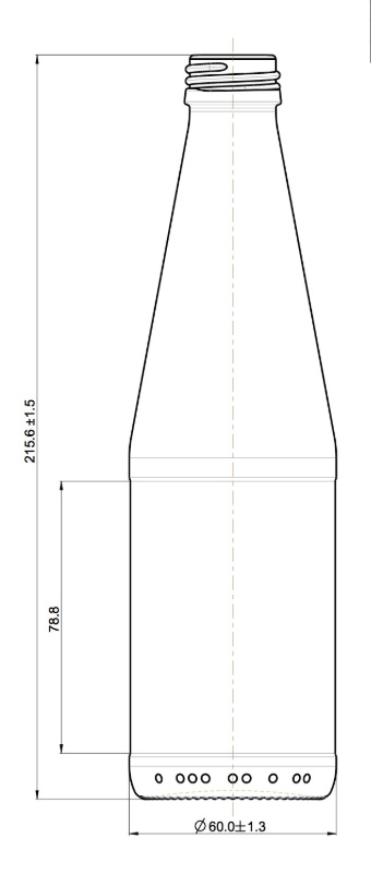 Glasflaska 330 ml m metallkapsyl 2888 st