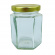 Glas 6-kant 250 g/191 ml. 2394 st m lock Glas 6-kant 250 g/191 ml. 2394 st m lock