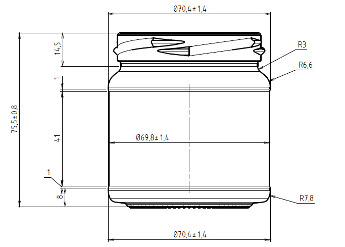 Glas 250 g/212 ml. 15 st i kartong m lock