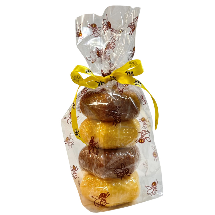 Tv�l presentp�se i cellofan 2st Honungstv�l 2st Propolistv�l