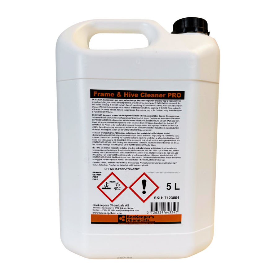 Reng�ringsmedel, Frame & Hive Cleaner PRO 5 Liter