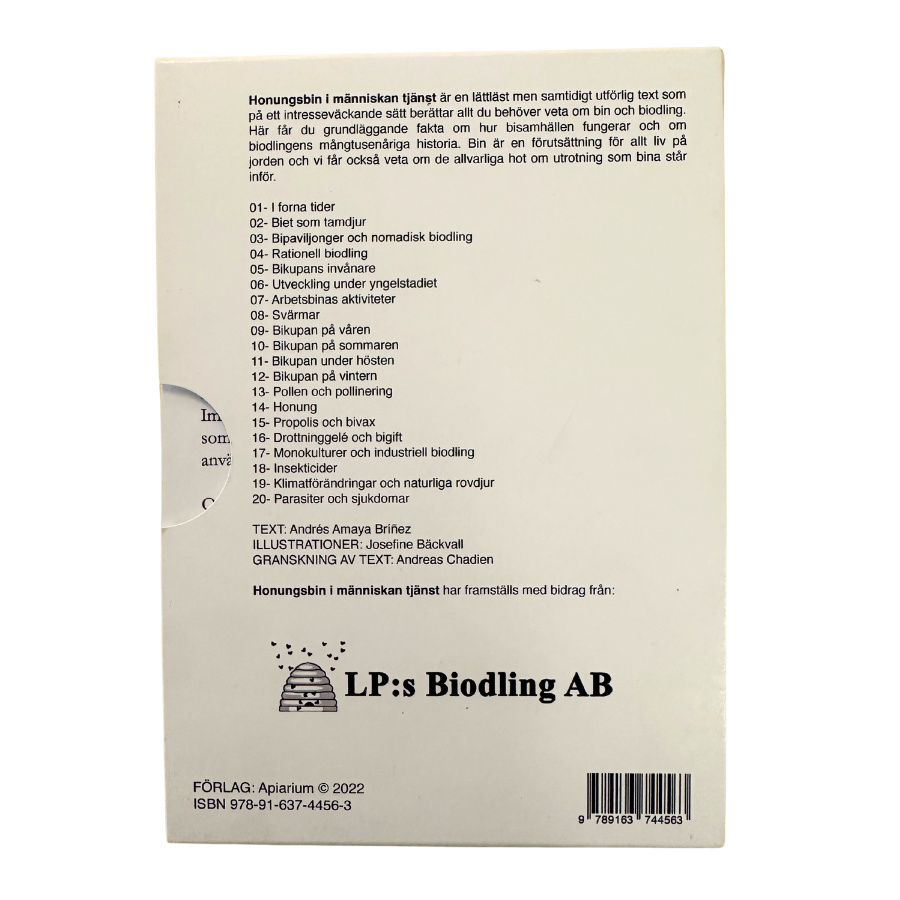 Informations kort biodling 20 st informations kort lamminerade