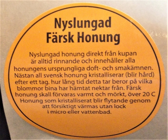 Locketikett nyslungad f�rsk honung 250 st rulle