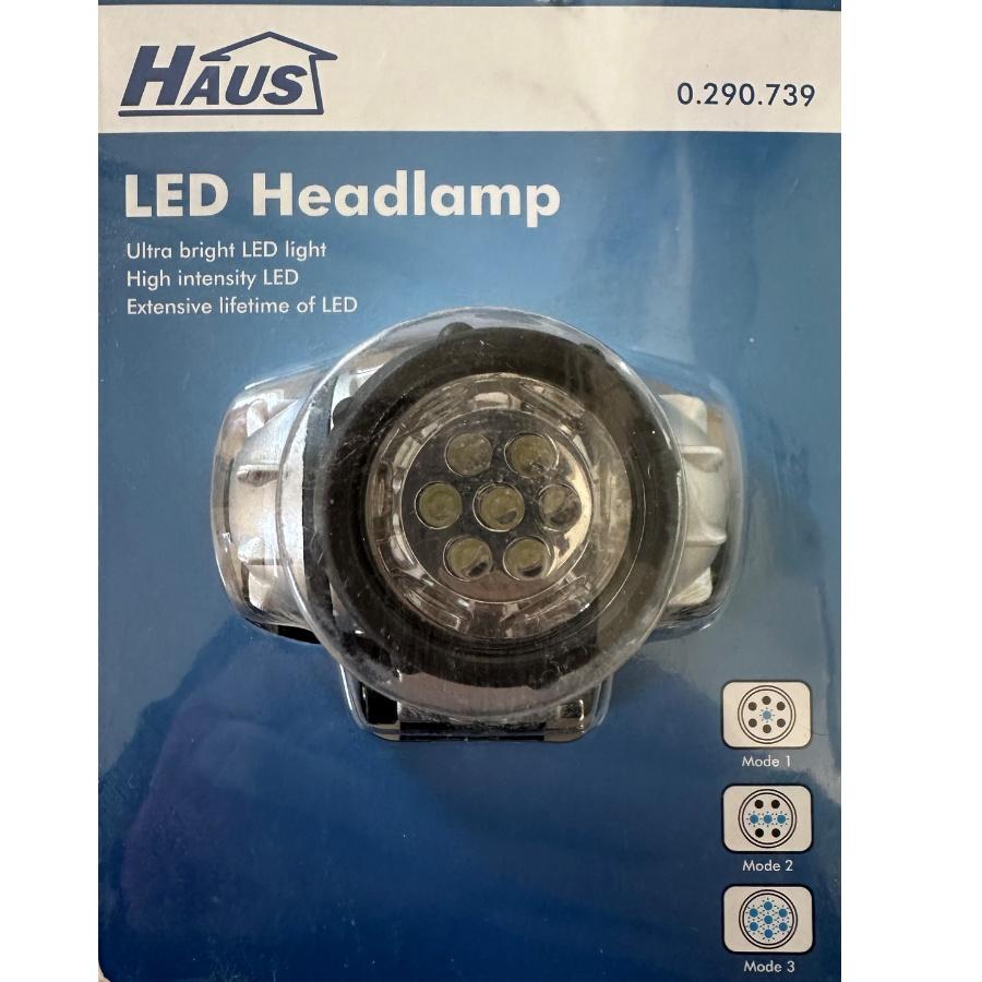 UTS Pannlampa LED 7 lysdioder. Batterier ing�r ej